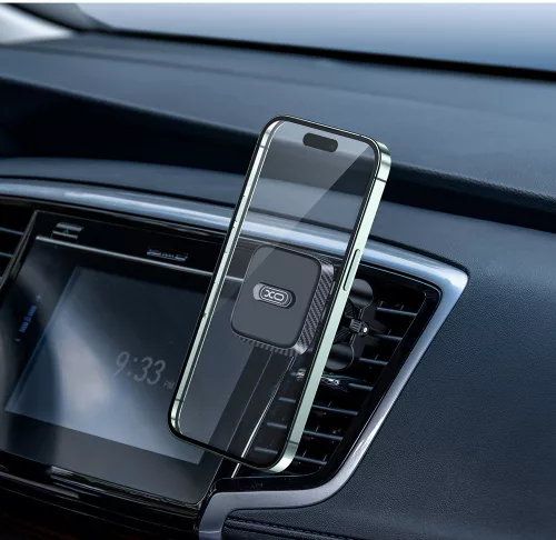 XO univerzális szellőzőrácsba illeszthető mágneses autós tartó - XO C123        Magnetic Suction Phone Holder - fekete