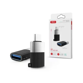   XO USB - Type-C OTG adapter - XO NB149F USB to Type-C Adapter - 2.4A -          fekete/ezüst