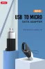 XO USB - micro USB adapter - XO NB149G USB OTG to micro USB Adapter - 2.4A - fekete/ezüst