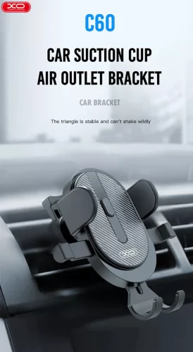 XO univerzális műszerfalra/szélvédőre helyezhető PDA/GSM autós tartó 4-6" méretűkészülékhez - XO C60 Car Holder - fekete