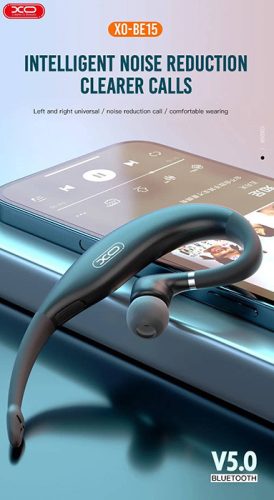 XO Wireless Bluetooth headset v5.0 - XO BE15 Wireless Bluetooth Earphone - fekete