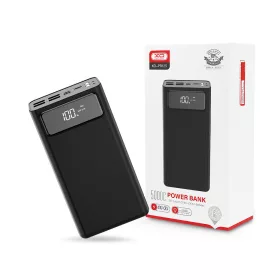   XO univerzális hordozható, asztali akkumulátor töltő - 50.000 mAh - XO PR125    Power Bank - 4xUSB + microUSB + Type-C + Lightning - fekete