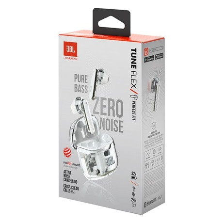 JBL Tune Flex GWHT fülhallgató vezeték nélküli ghost white