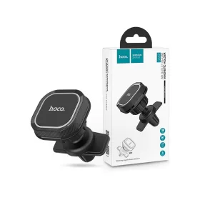   Univerzális szellőzőrácsba illeszthető mágneses PDA/GSM autós tartó - HOCO CA52 Air Outlet In-Car Magnetic Holder - fekete