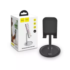   HOCO univerzális asztali telefon/tablet tartó 4,7-10nquot, méretű készülékhez - HOCO PH15 Aluminium Alloy Table Stand - fekete