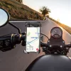 HOCO univerzális kerékpárra / motorkerékpárra szerelhető telefontartó 3,7-6,5"  méretű készülékekhez - fekete
