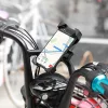 HOCO univerzális kerékpárra / motorkerékpárra szerelhető telefontartó 3,7-6,5"  méretű készülékekhez - fekete