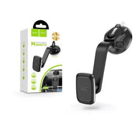   Univerzális műszerfalra/szélvédőre helyezhető mágneses PDA/GSM autós tartó - HOCO CA45A Center Console Magnetic Holder - fekete