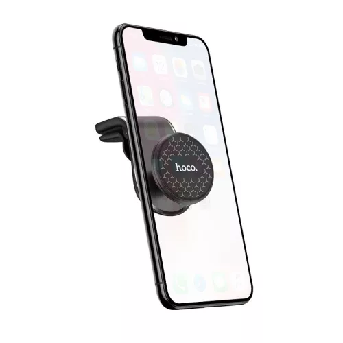 Univerzális szellőzőrácsba illeszthető mágneses PDA/GSM autós tartó - HOCO CA59 Strong Magnetic Holder - fekete