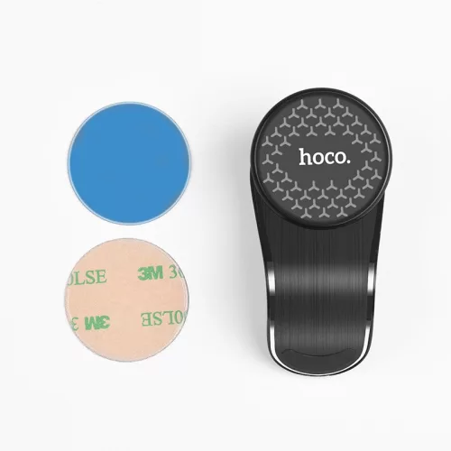 Univerzális szellőzőrácsba illeszthető mágneses PDA/GSM autós tartó - HOCO CA59 Strong Magnetic Holder - ezüst