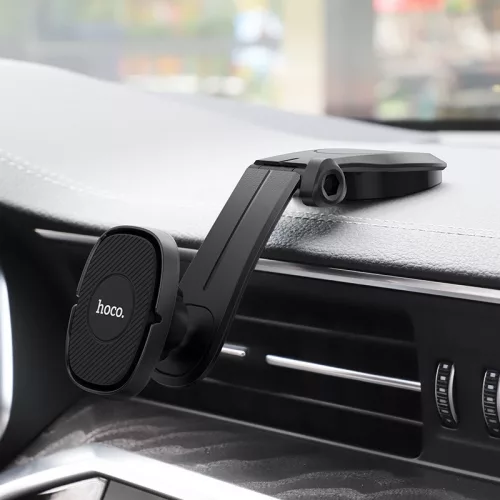 Univerzális műszerfalra helyezhető mágneses PDA/GSM autós tartó - HOCO CA61 Six Super Magnetic Holder - fekete