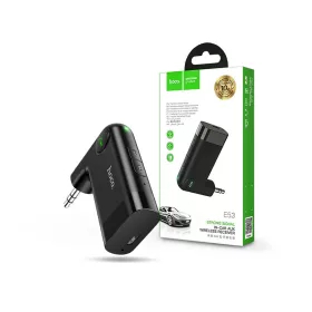   HOCO Bluetooth vezeték nélküli AUX vevőegység - HOCO E53 In-Car AUX Wireless    Receiver - fekete