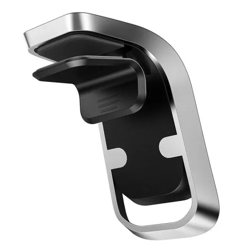 Univerzális szellőzőrácsba illeszthető mágneses PDA/GSM autós tartó - HOCO CA74 Universe Air Outlet Magnetic Car Holder - fekete/szürke