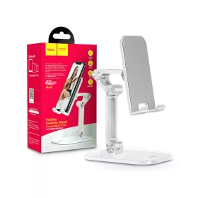   HOCO univerzális asztali telefon/tablet tartó 4,7-13" méretű készülékhez - HOCO PH34 Folding Desktop Stand - fehér