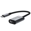 HOCO Type-C - HDMI konverter 15 cm-es vezetékkel - HOCO HB21 Type-C to HDMI     Converter 4K HD - fekete