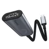 HOCO Type-C - HDMI konverter 15 cm-es vezetékkel - HOCO HB21 Type-C to HDMI     Converter 4K HD - fekete