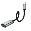 HOCO Type-C - HDMI konverter 15 cm-es vezetékkel - HOCO HB21 Type-C to HDMI     Converter 4K HD - fekete