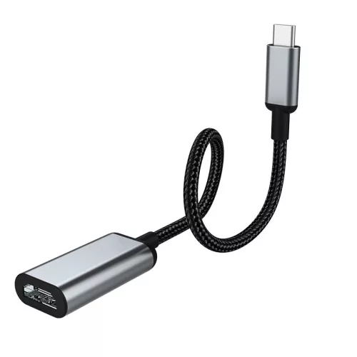 HOCO Type-C - HDMI konverter 15 cm-es vezetékkel - HOCO HB21 Type-C to HDMI     Converter 4K HD - fekete