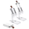 HOCO univerzális asztali telefon/tablet tartó 4,7-14" méretű készülékhez - HOCO S28 Folding Desktop Stand - fehér