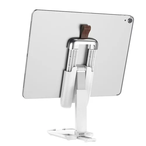 HOCO univerzális asztali telefon/tablet tartó 4,7-14" méretű készülékhez - HOCO S28 Folding Desktop Stand - fehér