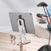 HOCO univerzális asztali telefon/tablet tartó 4,7-14" méretű készülékhez - HOCO S28 Folding Desktop Stand - fehér