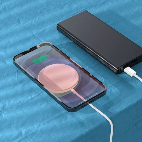 HOCO Qi univerzális vezeték nélküli töltő állomás - 15W - HOCO CW29 Magnetic    MagSafe Fast Charger - fehér