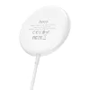 HOCO Qi univerzális vezeték nélküli töltő állomás - 15W - HOCO CW29 Magnetic    MagSafe Fast Charger - fehér