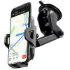 Univerzális műszerfalra/szélvédőre helyezhető PDA/GSM autós tartó 4,5-6,5"      méretű készülékhez - HOCO CA76 Touareg Car Holder - fekete