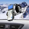 Univerzális műszerfalra/szélvédőre helyezhető PDA/GSM autós tartó 4,5-6,5"      méretű készülékhez - HOCO CA76 Touareg Car Holder - fekete