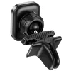 Univerzális szellőzőrácsba illeszthető mágneses PDA/GSM autós tartó - HOCO S49  Air Outlet Magnetic Car Holder - fekete