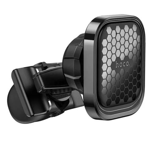 Univerzális szellőzőrácsba illeszthető mágneses PDA/GSM autós tartó - HOCO S49  Air Outlet Magnetic Car Holder - fekete