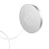 HOCO Qi univerzális vezeték nélküli töltő állomás - 15W - HOCO CW30 Pro MagneticWireless Fast Charger - ezüst