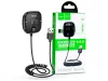 HOCO Bluetooth FM-transmitter/autós kihangosító - USB + MP3 + AUX + kártyaolvasó- Hoco E65 Wireless FM-Transmitter - fekete