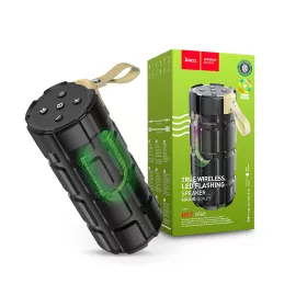   HOCO vezeték nélküli bluetooth hangszóró - HOCO HC7 Pleasant LED Flashing True  Wireless Speaker - fekete