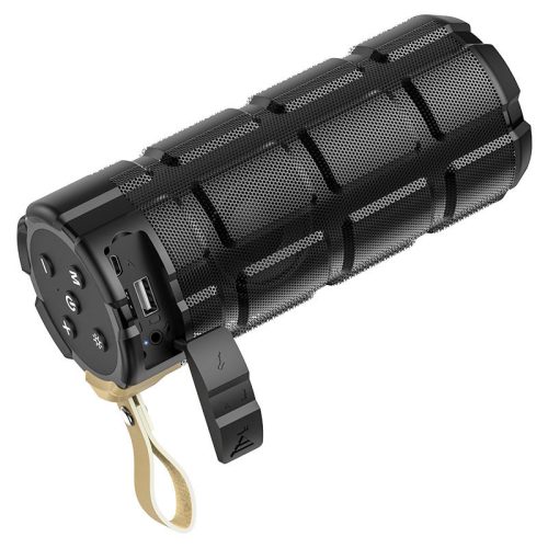 HOCO vezeték nélküli bluetooth hangszóró - HOCO HC7 Pleasant LED Flashing True  Wireless Speaker - fekete