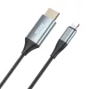 HOCO Lightning - HDMI kábel 2 m-es vezetékkel - HOCO UA15 Lightning to HDMI     Adapter Full HD - fekete/szürke