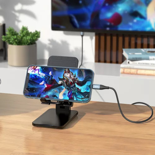HOCO Lightning - HDMI kábel 2 m-es vezetékkel - HOCO UA15 Lightning to HDMI     Adapter Full HD - fekete/szürke