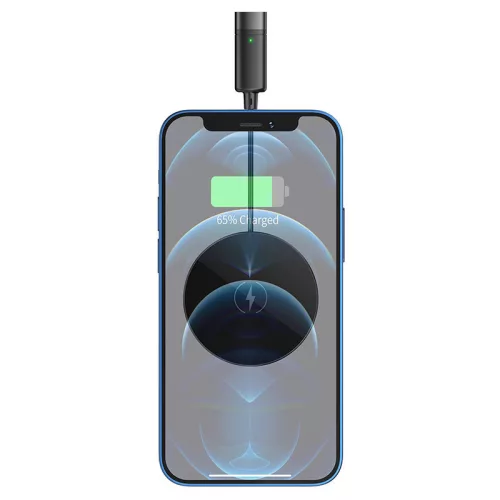 HOCO Qi univerzális vezeték nélküli töltő állomás - 15W - HOCO CW31 Magnetic    MagSafe Fast Charger - fekete