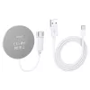 HOCO Qi univerzális vezeték nélküli töltő állomás - 15W - HOCO CW31 Magnetic    MagSafe Fast Charger - fehér