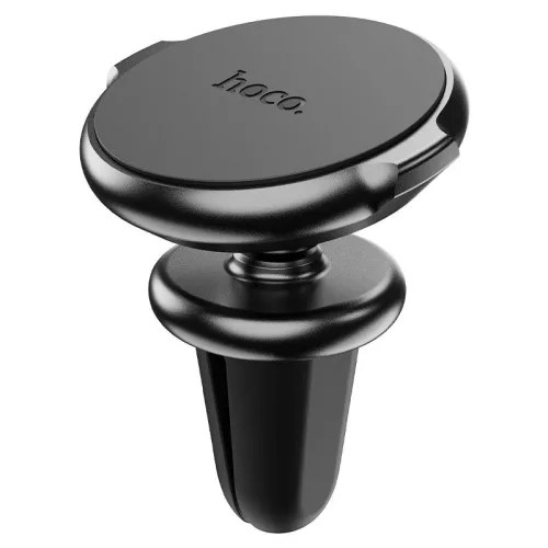 Univerzális szellőzőrácsba illeszthető mágneses PDA/GSM autós tartó - HOCO CA88 Metal Magnetic Car Holder - fekete