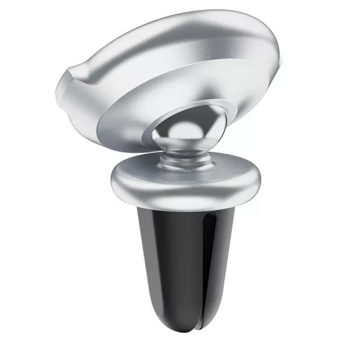 Univerzális szellőzőrácsba illeszthető mágneses PDA/GSM autós tartó - HOCO CA88 Metal Magnetic Car Holder - ezüst/fekete