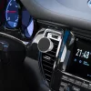 Univerzális szellőzőrácsba illeszthető mágneses PDA/GSM autós tartó - HOCO CA88 Metal Magnetic Car Holder - ezüst/fekete