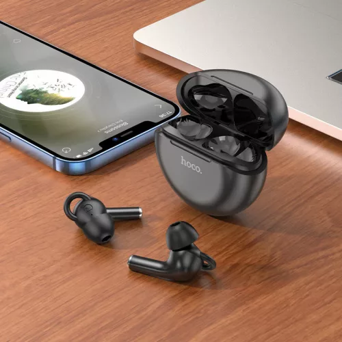 HOCO TWS Bluetooth sztereó headset v5.1 + töltőtok - HOCO ES60 True Wireless    Earphones with Charging Case - fekete