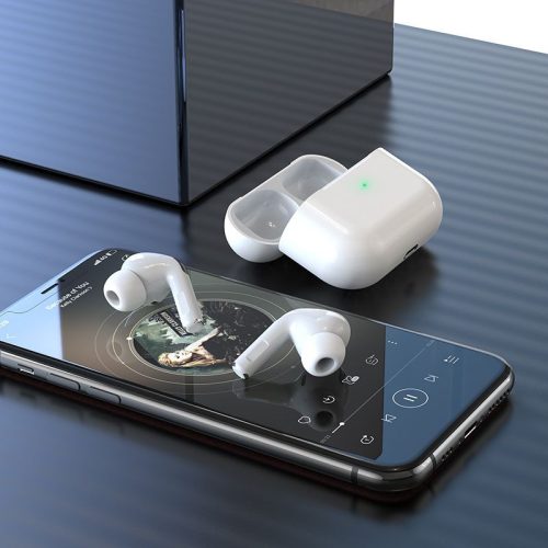 HOCO TWS Bluetooth sztereó headset v5.1 + töltőtok - HOCO EW05 Plus True        Wireless Earphones with Charging Case - fehér