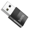 USB Type-C - USB OTG adapter - HOCO UA17 - fekete