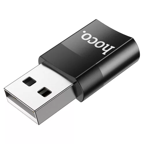 USB Type-C - USB OTG adapter - HOCO UA17 - fekete