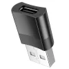 USB Type-C - USB OTG adapter - HOCO UA17 - fekete