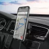 HOCO szellőzőrácsba illeszthető vezeték nélküli autós tartó/gyorstöltő - 15 W - HOCO CA105 Wireless Charging Car Holder - fekete