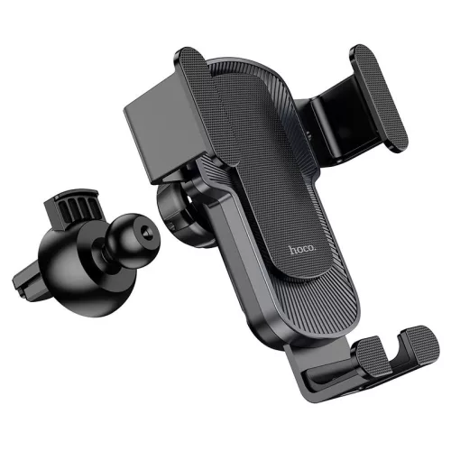 HOCO univerzális szellőzőrácsba illeszthető autós tartó - HOCO CA103 Gravity CarHolder - fekete