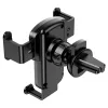 HOCO univerzális szellőzőrácsba illeszthető autós tartó - HOCO CA103 Gravity CarHolder - fekete